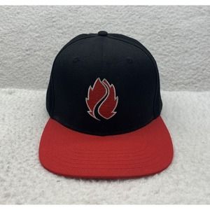 Hop Valley Brewing Co. Snapback Hat Black‎ Red Beer Brewery Eugene Oregon PNW